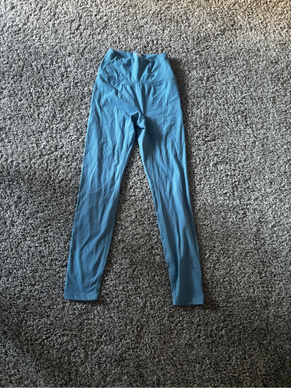 juniors High-Waist Blue Leggings
